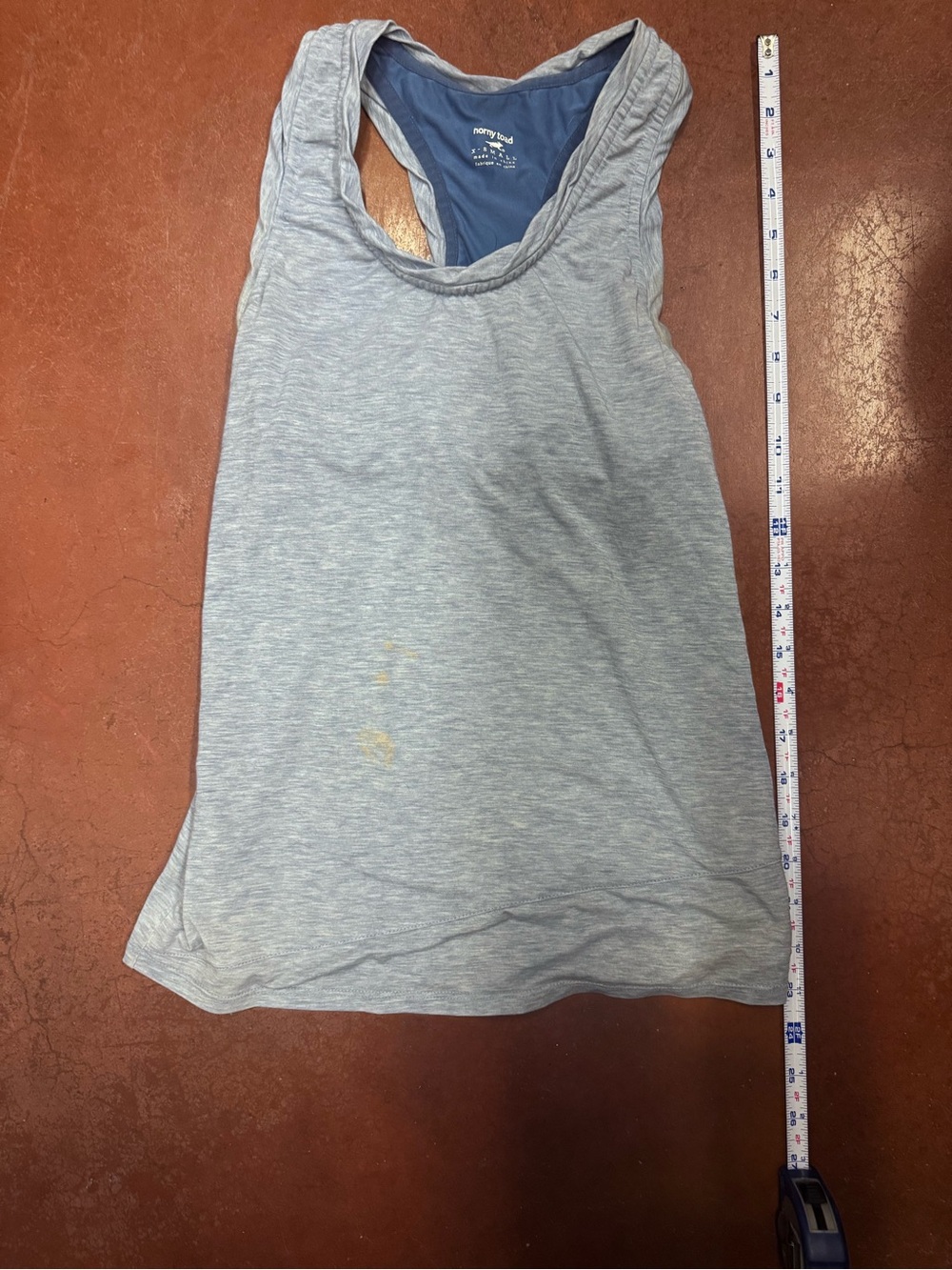 Horny Toad Heathered Light Blue Racerback Tank
